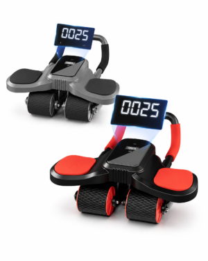new 4 wheel automatic rebound ab wheel—home ab trainer for men and women new 4 wheel automatic rebound ab wheel—home ab trainer for men and women