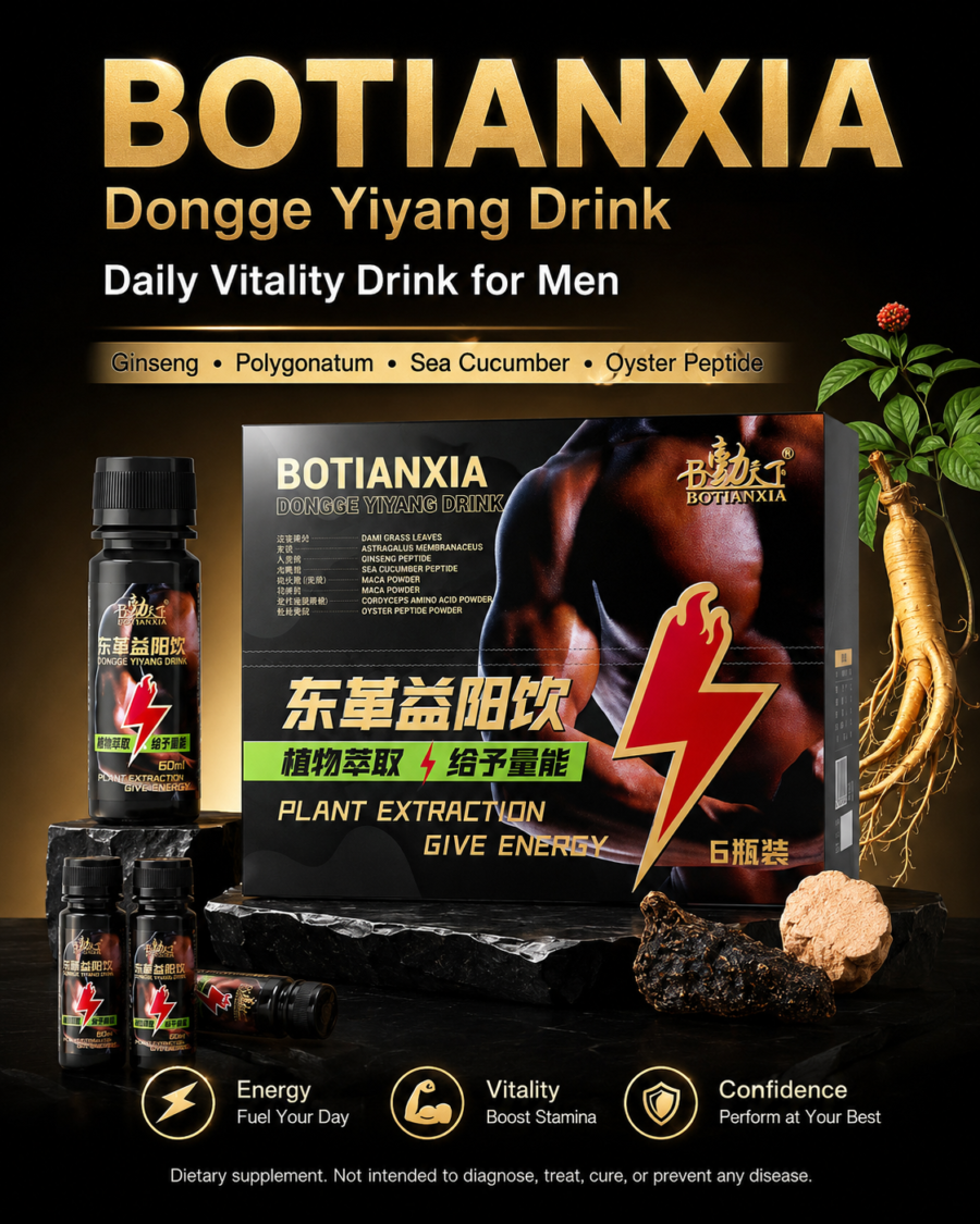 men's ginseng, polygonatum, and oyster peptide oral solution—nutritional tonic drink for adults—sea cucumber formula