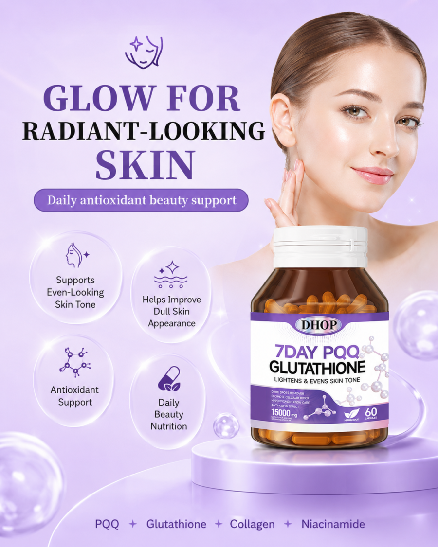 pqq glutathione collagen capsules, 60 count—niacinamide beauty supplement