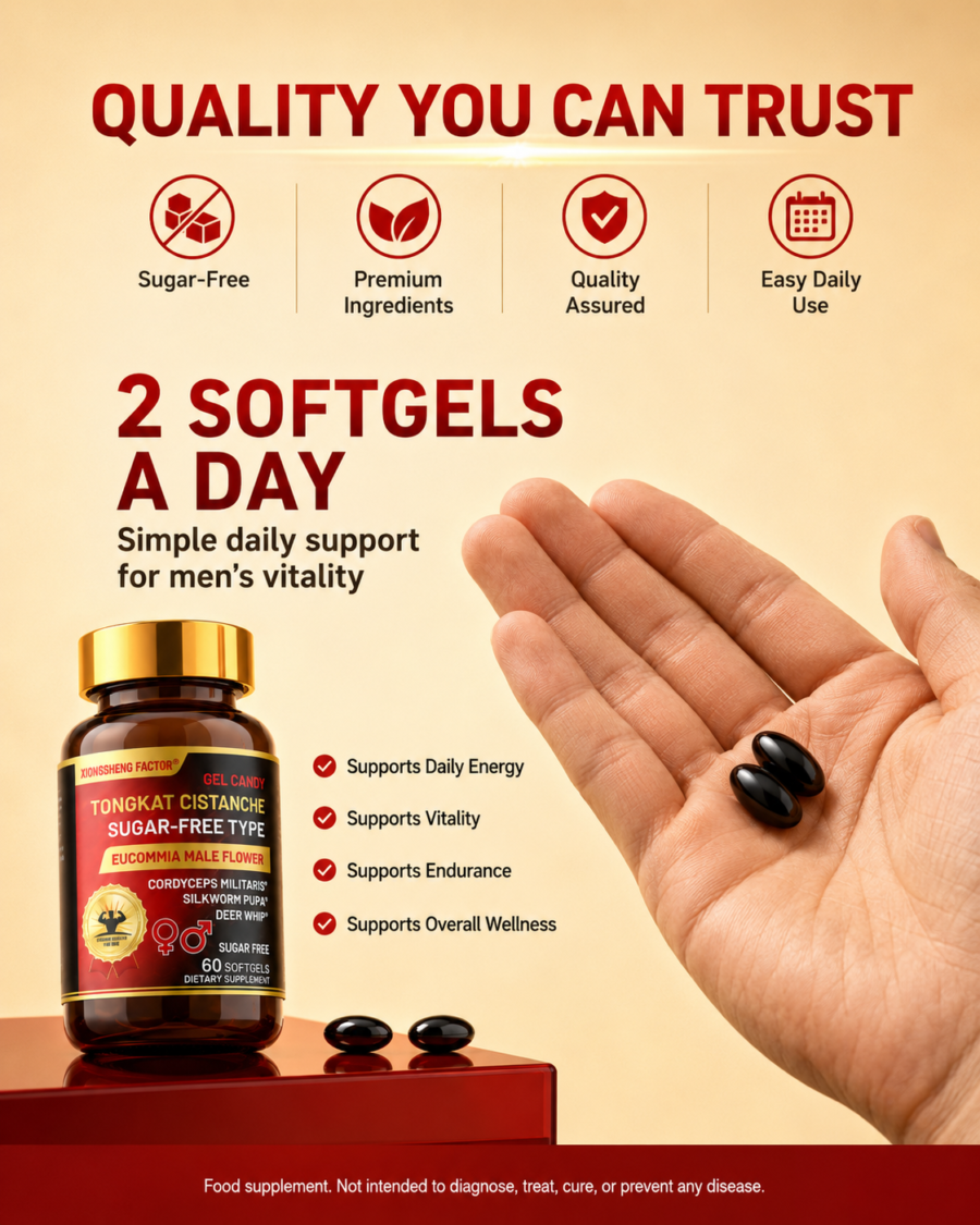 men's deer penis gel candies, sugar free softgels with male flower eucommia, men's nutritional supplements
